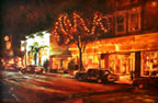 Cityscape oil painting