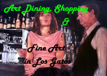 Jazz Art in Los Gatos art, oil paintings, jazz art, dining, shopping, events