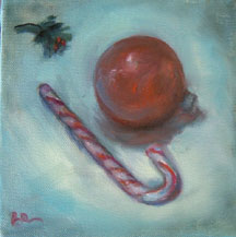 CHRISTMAS PAINTINGS OF ORNAMENTS