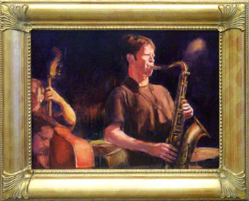 Wailin' Sax Jazz painting